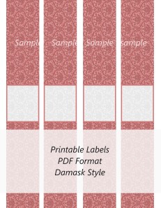 Printable Damask Pink